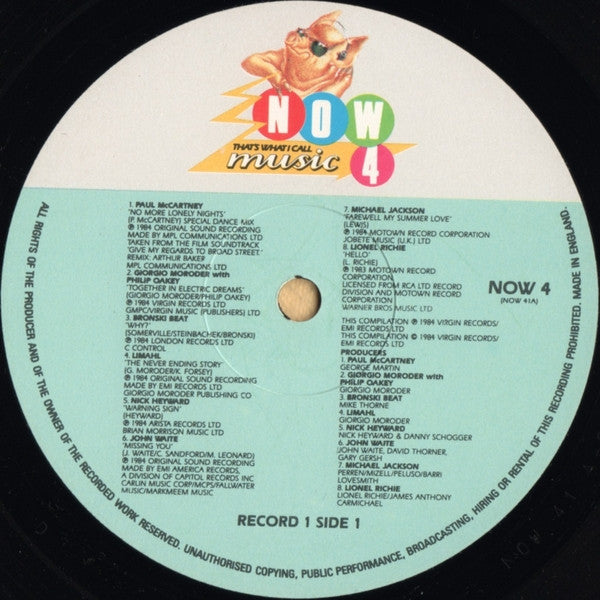 Various - Now That's What I Call Music 4 (LP) 51764 Vinyl LP Dubbel Vinyl Goed / Hoes Zie Foto