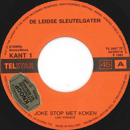 Leidse Sleutelgaten - Joke Stop Met Koken 43163 Vinyl Singles Vinyl Goed / Hoes Goed