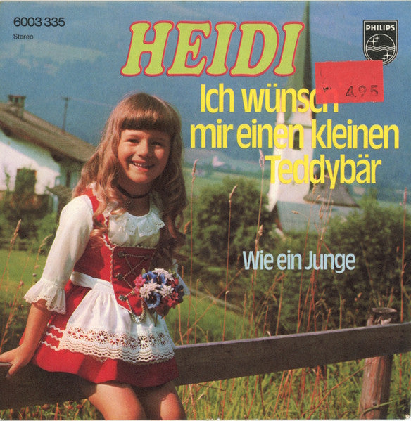 Heidi - Ich Wünsch' Mir Einen Kleinen Teddybär Vinyl Singles Vinyl Zeer Goed / Hoesje Goed "VINYLSINGLES.NL"