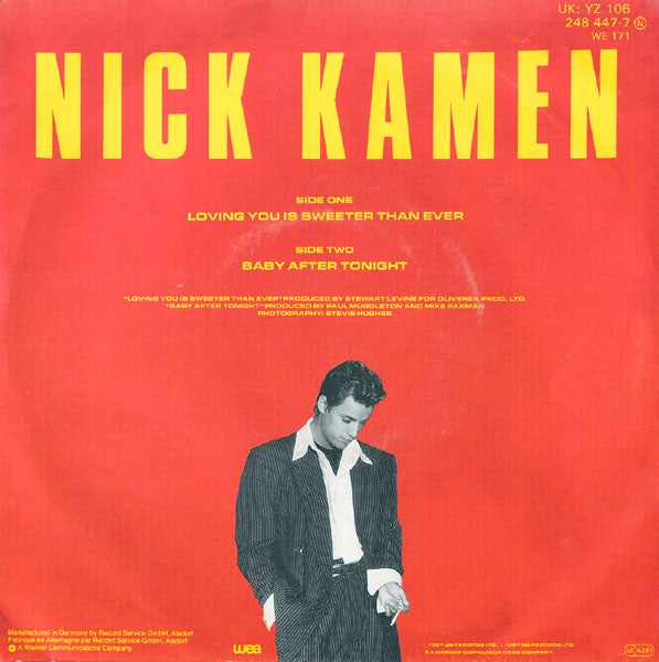 Nick Kamen - Loving You Is Sweeter Than Ever 17285 Vinyl Singles Vinyl Goed / Hoes Goed