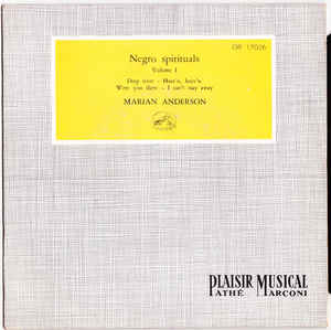Marian Anderson – Negro Spirituals Band 1 19465