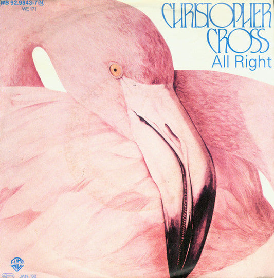 Christopher Cross - All Right Vinyl Singles Vinyl Goed / Hoes Goed
