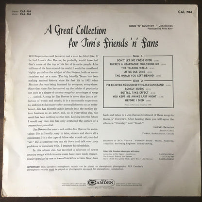 Jim Reeves – Good 'N' Country (LP) 41866