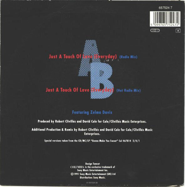 C + C Music Factory - Just A Touch Of Love (Everyday) 18164 Vinyl Singles Vinyl Goed / Hoes Goed