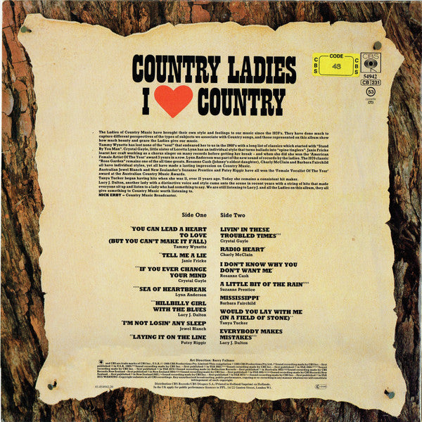 Various - Country Ladies - I Love Country (LP) 42560 Vinyl LP JUKEBOXSINGLES.NL   