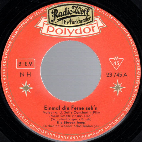 Blauen Jungs - Einmal Die Ferne Seh'n 42262 Vinyl Singles Vinyl Goed / Hoes Generic