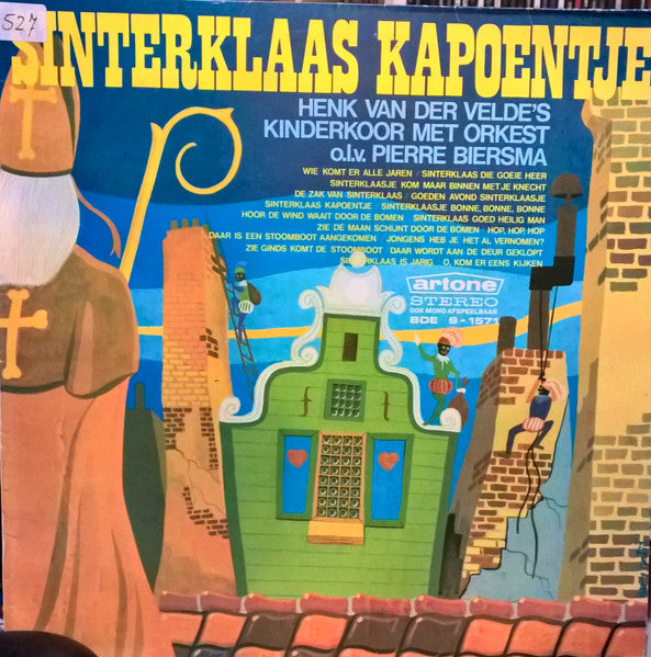 Henk Van Der Velde's Kinderkoor - Sinterklaas Kapoentje (LP) Vinyl LP Vinyl Zeer Goed / Hoesje Goed "VINYLSINGLES.NL"