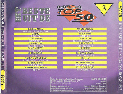 Various - Het Beste Uit De Mega Hits Top 50 Van 1997 3 - Maart (CD) 70393 Compact Disc Goede Staat