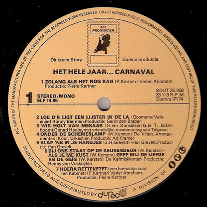 Various - De Feestplaat Van Het Jaar (LP) 45199 Vinyl LP JUKEBOXSINGLES.NL   