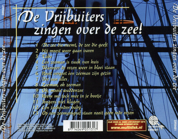 Vrijbuiters - Zingen Over De Zee! (CD) 70694 Compact Disc Goede Staat