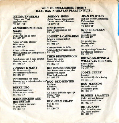 Akkordeon-Duo Bex-Menten - Parijse Nachten 41234 Vinyl Singles Vinyl Goed / Hoes Goed