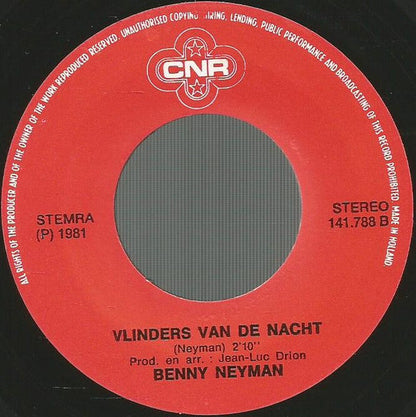 Benny Neyman - Vrijgezel Vinyl Singles Vinyl Goed / Hoes Generic