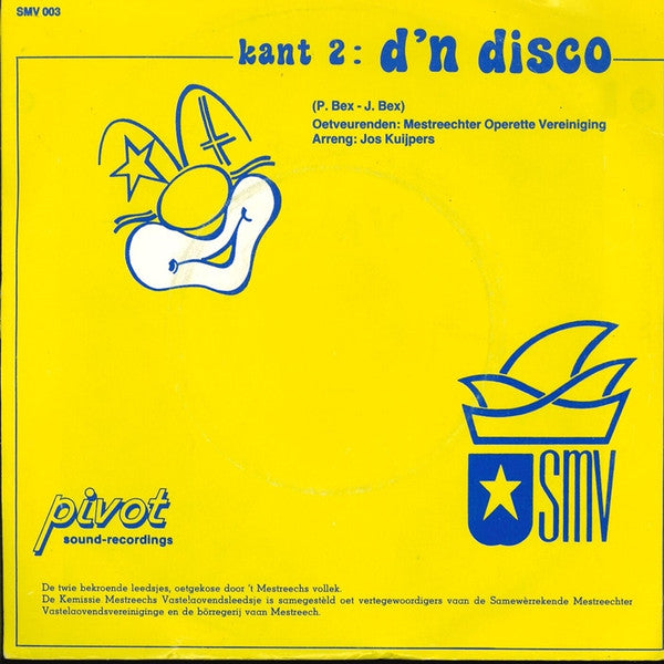 Mestreechter Operette Vereiniging - Mèt Blaore Aon M'n Veuj 41459 Vinyl Singles Vinyl Goed / Hoes Goed