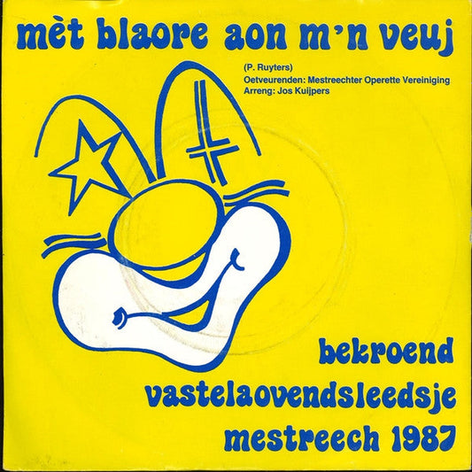Mestreechter Operette Vereiniging - Mèt Blaore Aon M'n Veuj 41459 Vinyl Singles Vinyl Goed / Hoes Goed