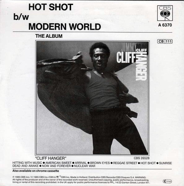 Jimmy Cliff - Hot Shot 40811 Vinyl Singles Vinyl Goed / Hoes Goed