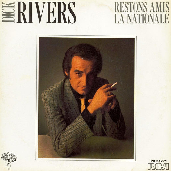 Dick Rivers - Restons Amis - La Nationale Vinyl Singles Vinyl Goed / Hoes Goed