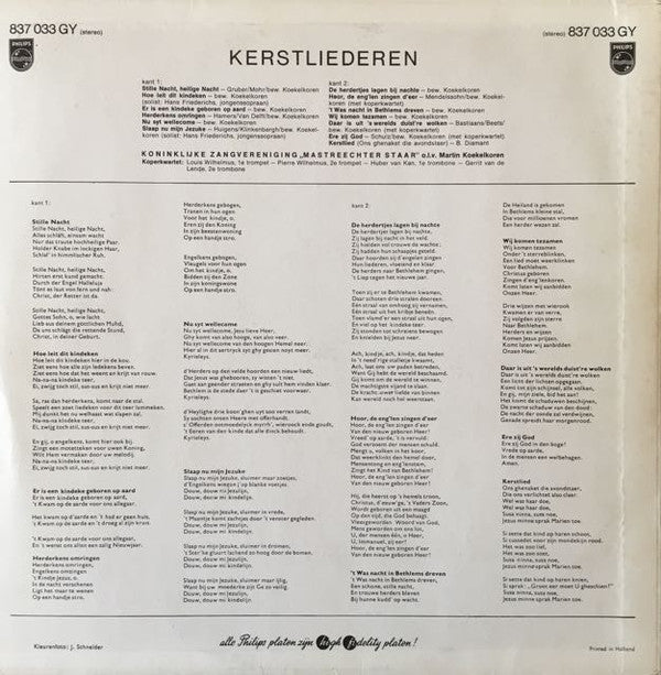 Mastreechter Staar - Stille Nacht, Heilige Nacht (LP) 43902