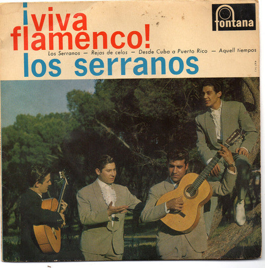 Los Serranos - Viva Flamenco 08713 Vinyl Singles EP Vinyl Goed / Hoes Goed