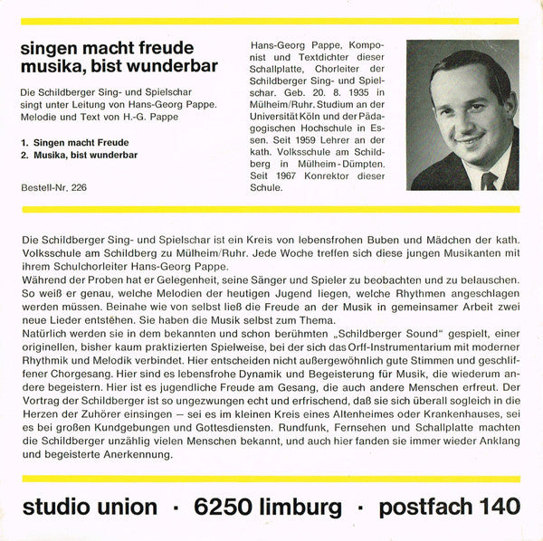 Schildberger Sing- und Spielschar - Singen Macht Freude 39719