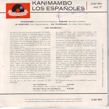 Los Españoles - Kanimambo 23384 Vinyl Singles EP Vinyl Goed / Hoes Goed