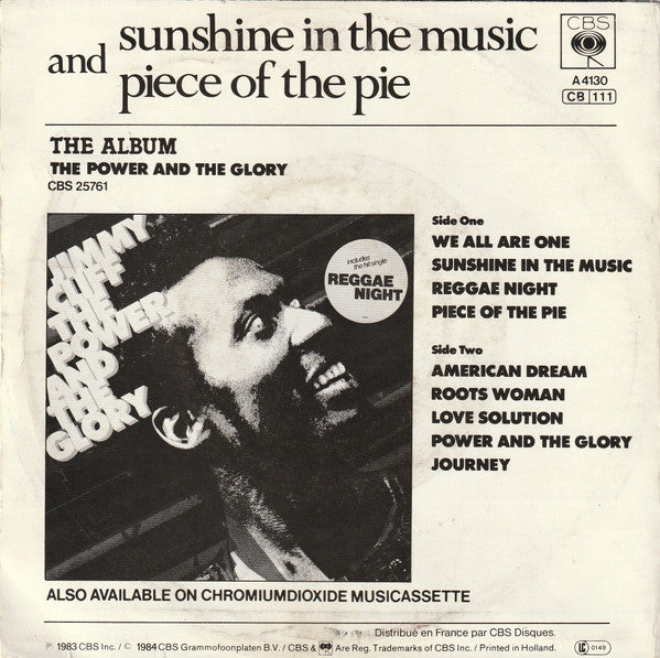 Jimmy Cliff - Sunshine In The Music 13966