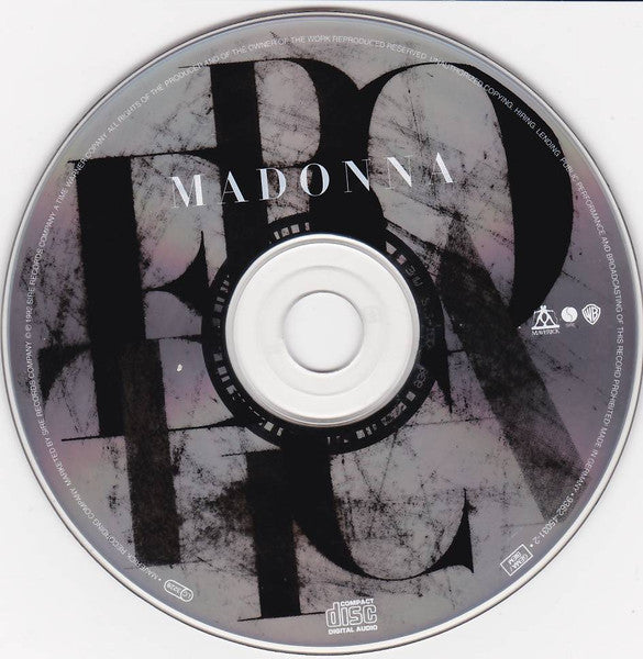 Madonna - Erotica (CD) 70427 Compact Disc Goede Staat