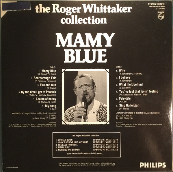 Roger Whittaker - Mamy Blue (LP) 41435 Vinyl LP JUKEBOXSINGLES.NL   