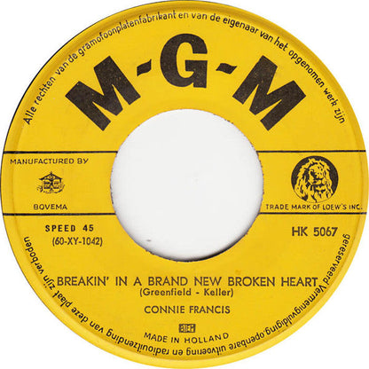 Connie Francis - Breakin' In A Brand New Broken Heart 42372 Vinyl Singles Vinyl Goed / Hoes Generic