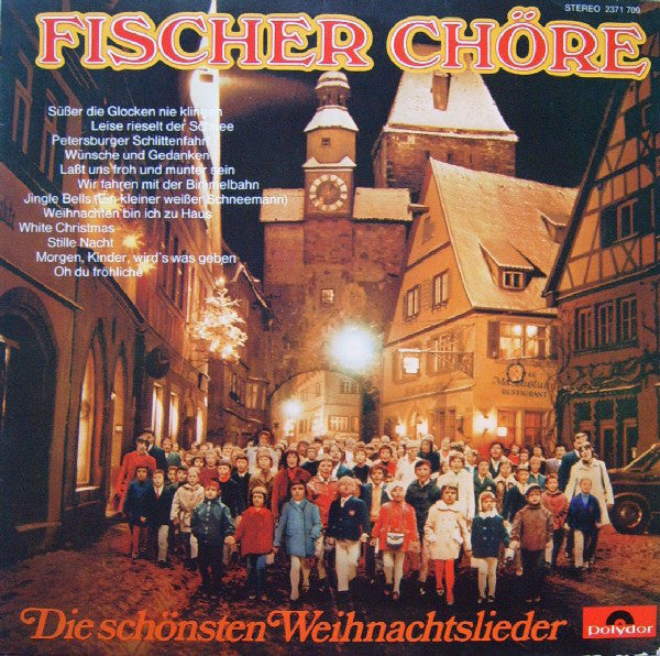 Fischer Chöre - Die Schönsten Weihnachtslieder (LP) Vinyl LP Vinyl Zeer Goed / Hoesje Goed "VINYLSINGLES.NL"