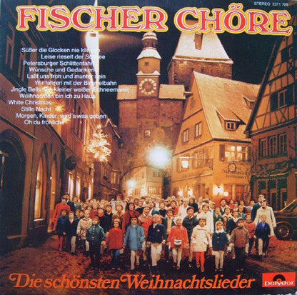 Fischer Chöre - Die Schönsten Weihnachtslieder (LP) Vinyl LP Vinyl Zeer Goed / Hoesje Goed "VINYLSINGLES.NL"