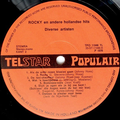 Various - Rocky En Andere Hollandse Hits (LP) 46425 Vinyl LP Vinyl Goed / Hoes Goed