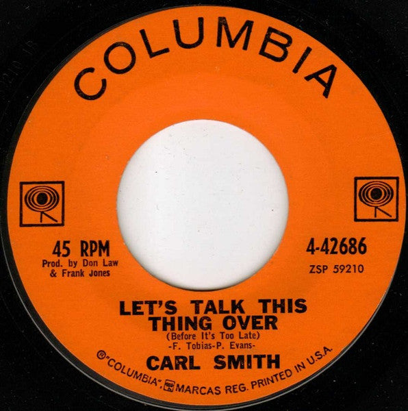 Carl Smith - Live For Tomorrow 42230 Vinyl Singles Toevoegen Vinyl Goed / Hoes Generic