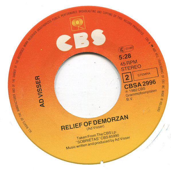 Ad Visser & Daniel Sahuleka - Giddyap A Gogo 16806 Vinyl Singles Vinyl Goed / Hoes Goed