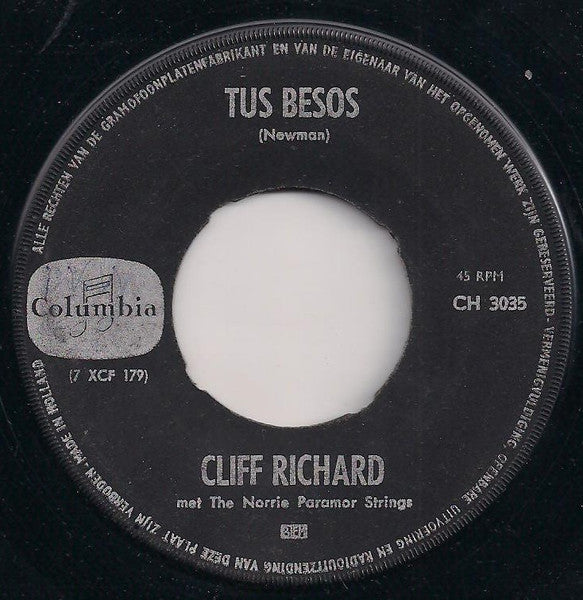 Cliff Richard & The Shadows - Maria No Mas Vinyl Singles Vinyl Zeer Goed / Hoesje Generic "VINYLSINGLES.NL"