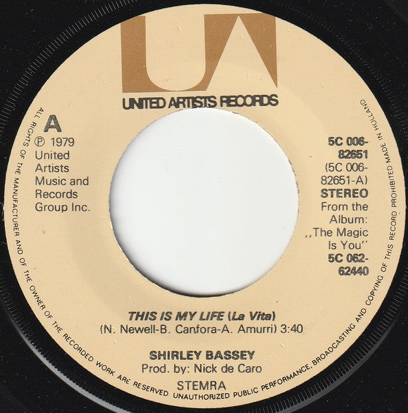 Shirley Bassey – Das ist mein Leben (La Vita) 38971