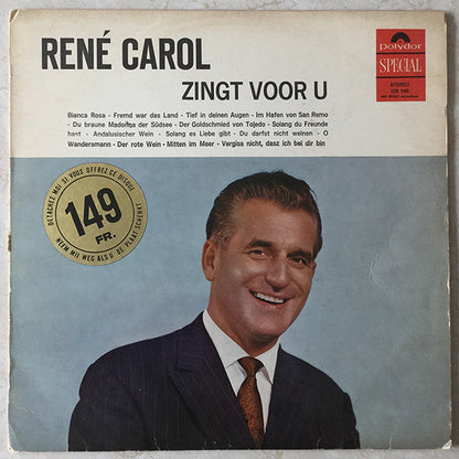 René Carol – René Carol Zingt Voor U (LP) 43945 Vinyl LP Vinyl Goed / Hoes Goed