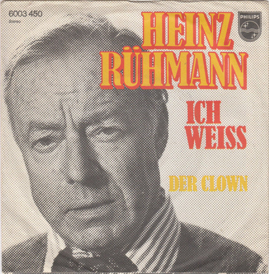 Heinz Rühmann - Ich Weiß Vinyl Singles Vinyl Zeer Goed / Hoesje Goed "VINYLSINGLES.NL"