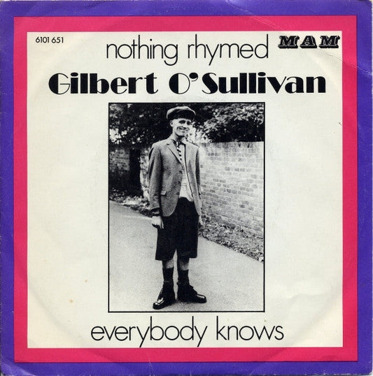 Gilbert O'Sullivan - Nothing Rhymed 38051
