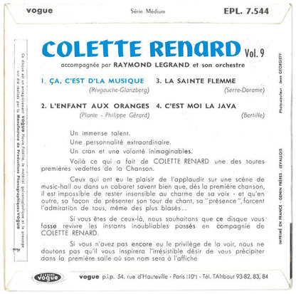 Colette Renard – Ça C'est D'La Musique! (Vol. 9) (EP) 24252