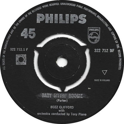 Buzz Clifford - Baby Sittin' Boogie Vinyl Singles Vinyl Zeer Goed / Hoesje Generic "VINYLSINGLES.NL"
