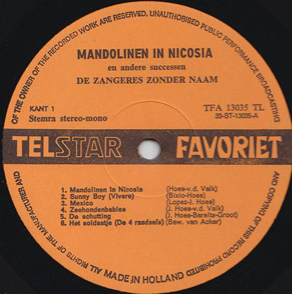 Singer Without Name - Mandolins In Nicosia (LP) 43706