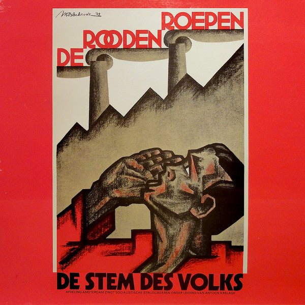Stem Des Volks - De Rooden Roepen (LP) 52311 Vinyl LP Vinyl Goed / Hoes Goed