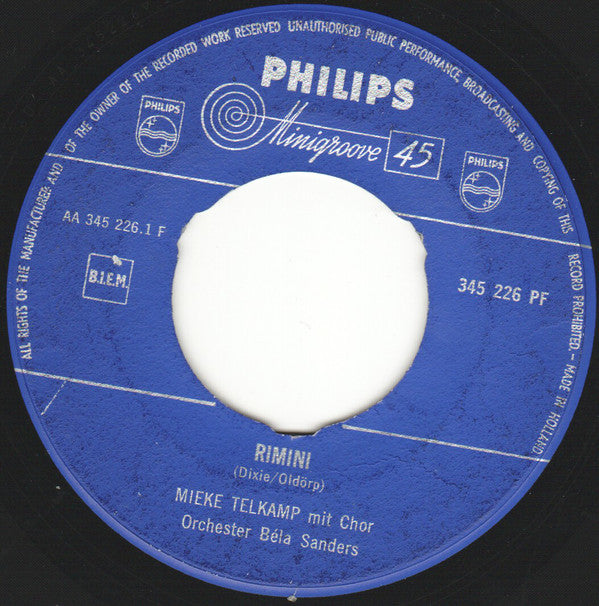 Mieke Telkamp - Rimini 04871 Vinyl Singles Vinyl Goed / Hoes Generic