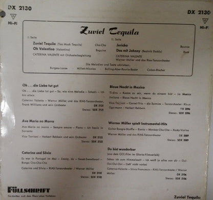 Caterina Valente - Zuviel Tequila 41417 Vinyl Singles EP Vinyl Goed / Hoes Redelijk