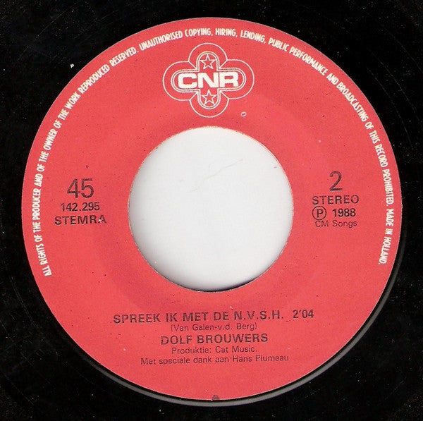 Dolf Brouwers - Al Die Rotzooi In De Rijn 33279 Vinyl Singles Vinyl Goed / Hoes Goed