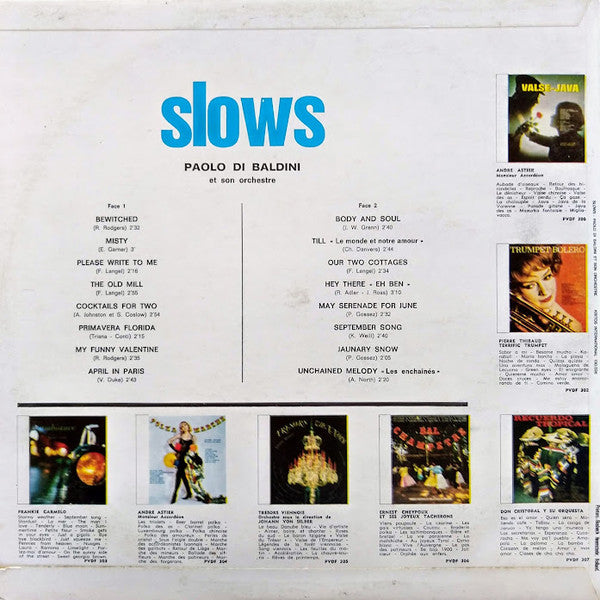 Paolo Di Baldini Et Son Orchestre - Slows (LP) 42493 Vinyl LP JUKEBOXSINGLES.NL   