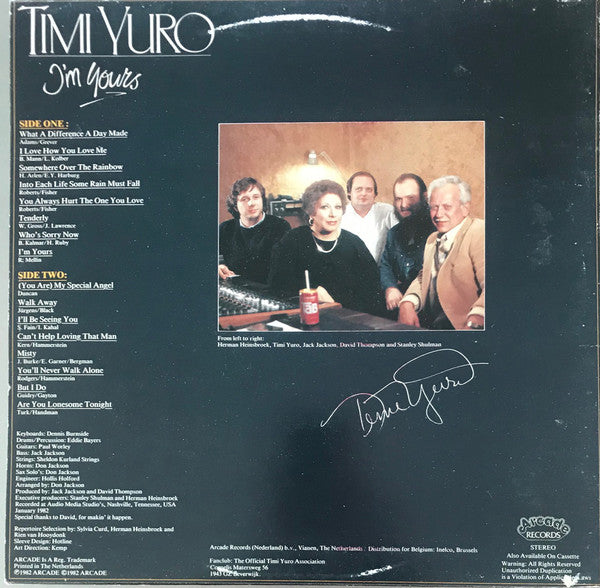 Timi Yuro - I'm Yours (LP) 42828 Vinyl LP JUKEBOXSINGLES.NL   