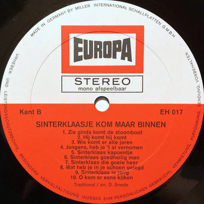 Kinderkoor Heideveld, Ria Roos - Sinterklaasje Kom Maar Binnen (LP) 52165 Vinyl LP Vinyl Goed / Hoes Goed