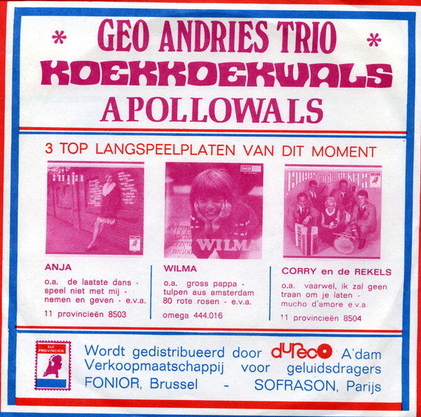 Geo Andries - Koekoekwals 41500 Vinyl Singles Vinyl Goed / Hoes Goed