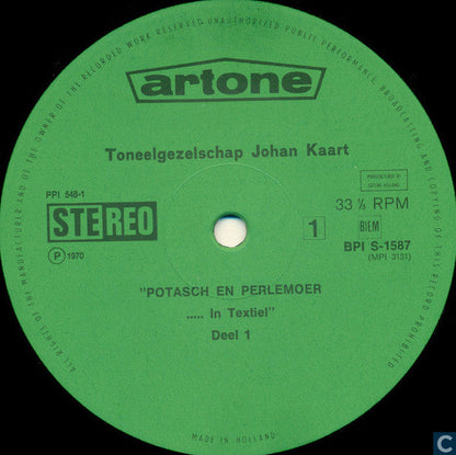 Toneelgezelschap Johan Kaart, Johan Boskamp, Johan Kaart - Potasch & Perlemoer In Textiel (LP) 48439 Vinyl LP JUKEBOXSINGLES.NL   